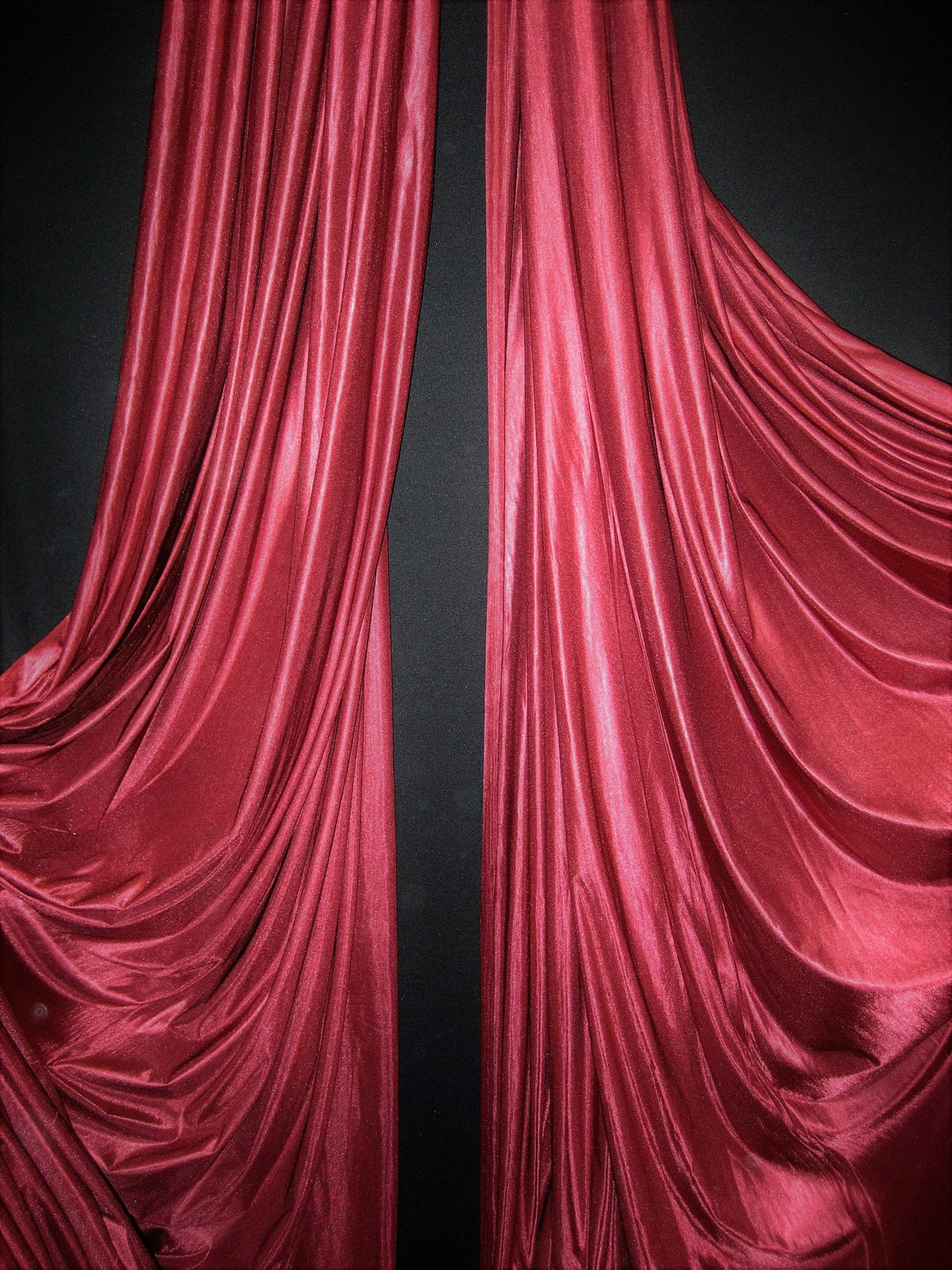 Low Stretch Burgundy Polyester Fabric - Burgundy, 108"-120" Width