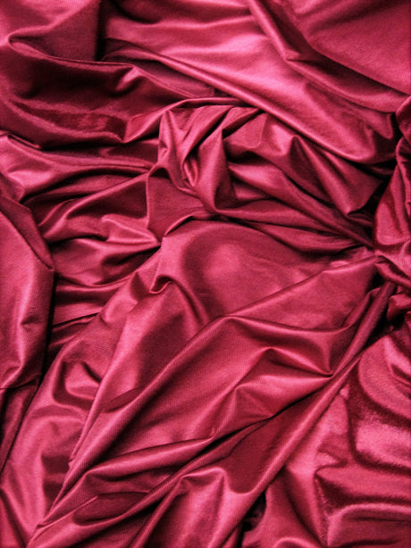 Low Stretch Burgundy Polyester Fabric - Burgundy, 108"-120" Width