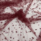 Pearl Tulle Polyester Fabric - Soft Mesh With Scattered Pearls, 58" Width