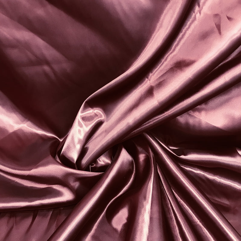 Burgundy Medium Satin Polyester Fabric - Burgundy, Satin, 58"-60" Wide