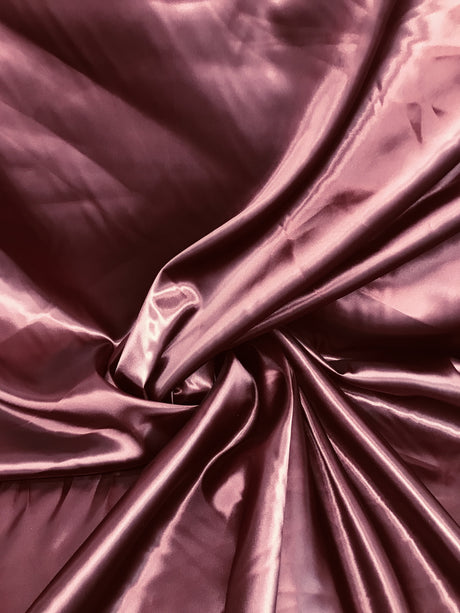 Burgundy Medium Satin Polyester Fabric - Burgundy, Satin, 58"-60" Wide