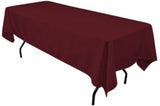 Polyester Rectangular Tablecloth 60x144 Inch – Durable Reusable Table Linen for Weddings, Parties, Banquets & Events