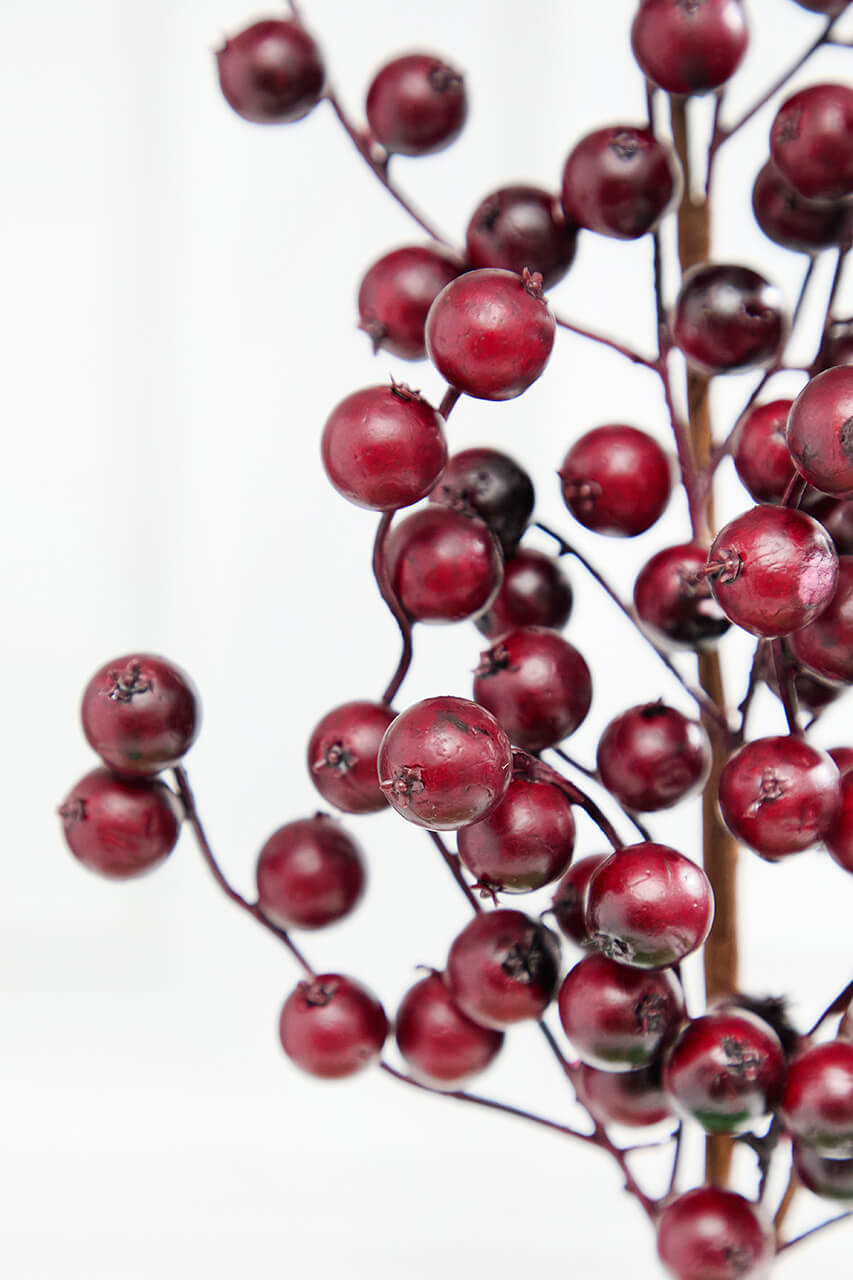 29" Burgundy Crabapple Spray Weather Resistant