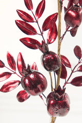 26" Burgundy Metallic Pomegranate Stem
