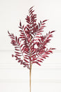 30" Burgundy Metallic Pepperberry Stem