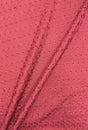 Heavy Eyelet Burgundy Polyester Cotton Fabric - Burgundy Floral Eyelet, 41"- 42" Width