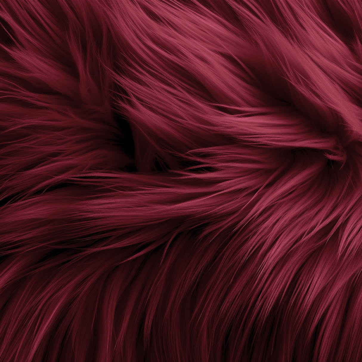 Faux Fur Fabric Round Shaggy 30 Inch Diameter