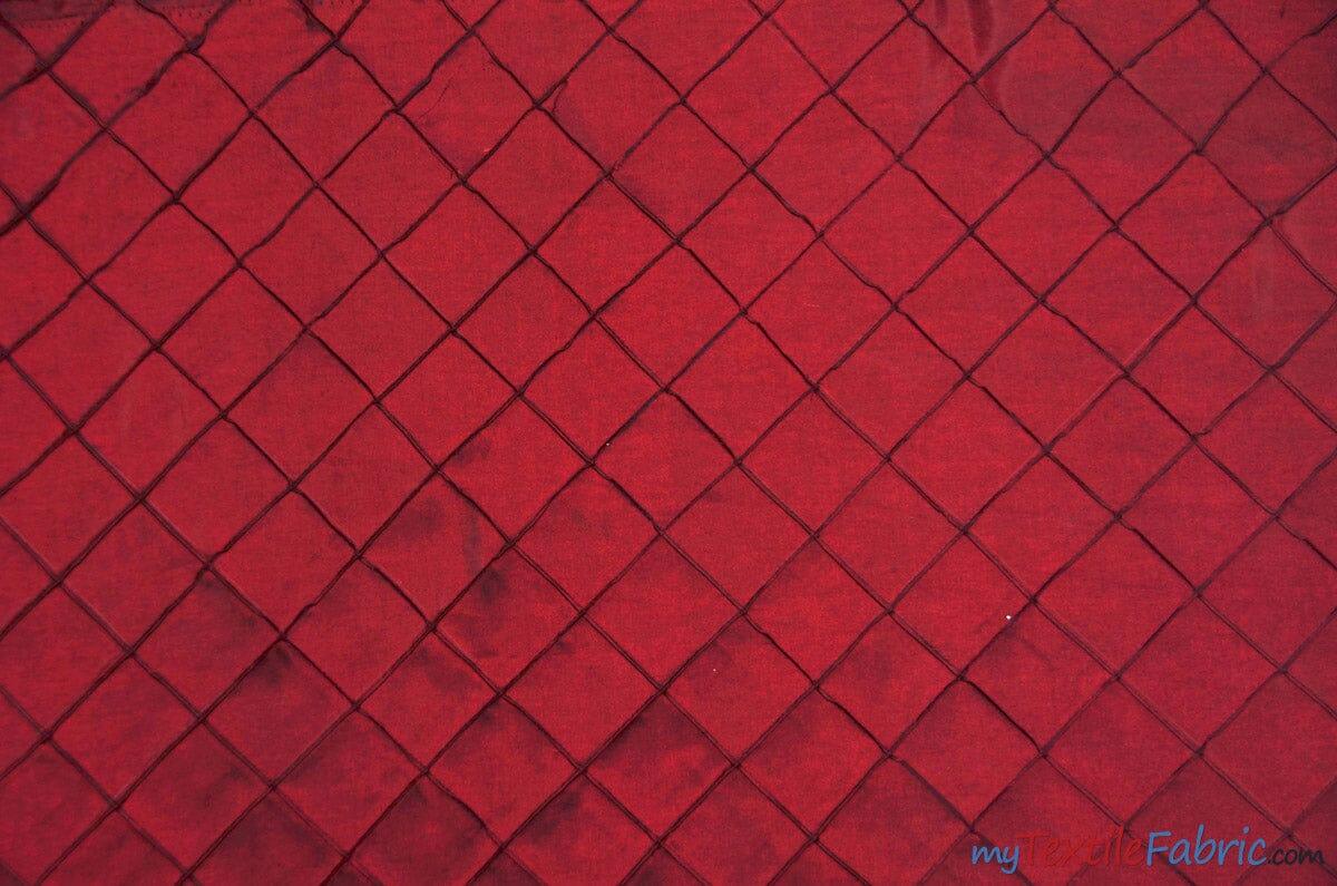 Pintuck 2X2 Taffeta Fabric - Diamond Pattern, 54" Width, Multiple Colors (1 Yard)