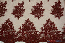 Camilla Embroidery Polyester Fabric - Flower Embroidery With Sequins, Sheer Bridal Lace, 52" Width (1 Yard)