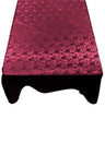 Square Tablecloth Roses Jacquard Satin Fabric - Floral Jacquard, 42" X 42" (1 Piece)
