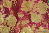 Oriental Metallic Flower Brocade Metallic Brocade Fabric - Metallic Flower, 58" Width (1 Yard)