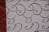 Ferial Organza Embroidery Polyester Fabric - Embroidered Floral Sheer With Sequins, 52/54" Width, Multiple Colors (1 Yard)