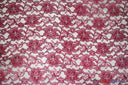 Raschel Lace Polyester Fabric - Floral Sheer Lace, 58/60" Width (1 Yard)