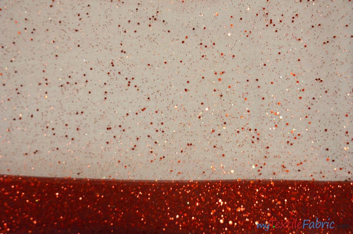 Tulle Glitter With Sequins Polyester Fabric - Glitter Embellished Sheer Tulle, Multiple Colors, 58/60" Width (1 Yard)