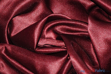 Stretch Matte Satin Peau De Soie Polyester Fabric - Solid, 58/60" Width (1 Yard)