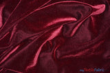 Stretch Velvet Spandex Fabric - Solid, 58" Width (1 Yard)