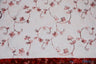 Dahlia Organza Embroidery Polyester Fabric - Embroidered Floral Sheer With Sequins Embellishment, 54" Width (1 Yard)