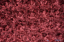 Rosette Satin Polyester Fabric - 3D Satin Floral Embroidery, 52/54" Width (Yards, Bolts, Sample Swatch)