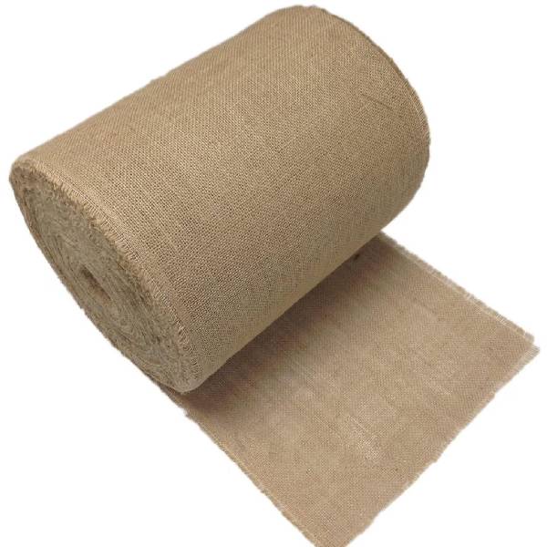 Natural Jute Burlap Fabric - Natural, 12"-14" Width