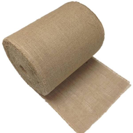 Natural Jute Burlap Fabric - Natural, 12"-14" Width