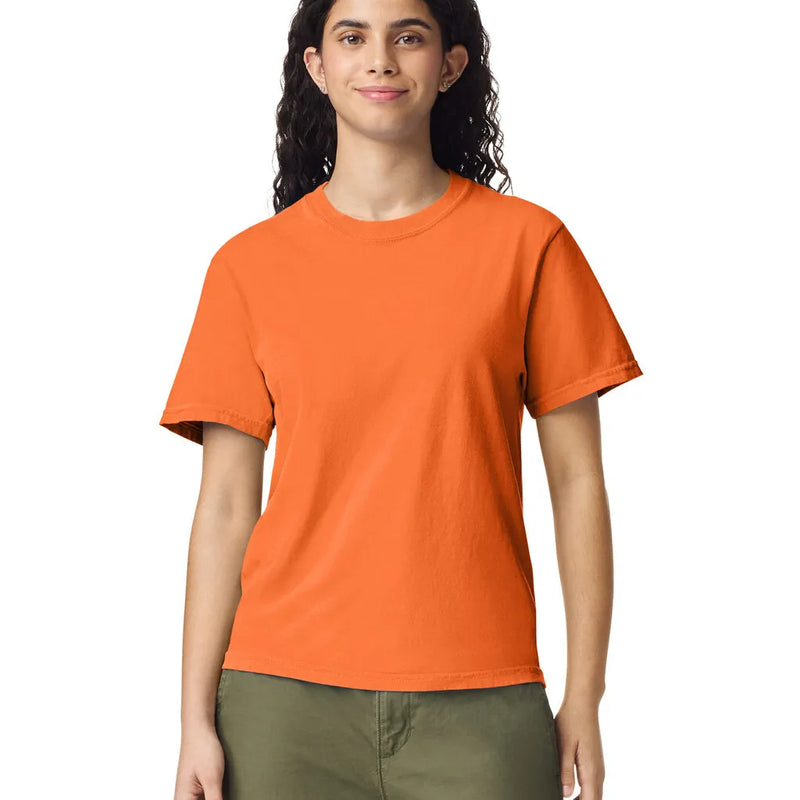 Comfort Colors 1717 Adult Tee Cotton Fabric - Burnt Orange, Semi-Fitted, 4.5 Oz/Yd² (1 Unit)