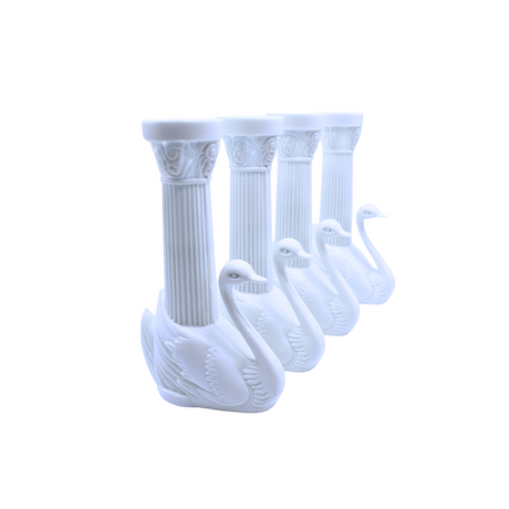 Oasis Supply Wedding Cake Separator Set - Swan Pillars