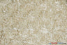 Rosette Satin Polyester Fabric - 3D Satin Floral Embroidery, 52/54" Width (Yards, Bolts, Sample Swatch)