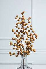 29” Crabapple Spray Butternut Autumn to Christmas Decorative Stem