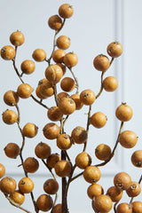 29” Crabapple Spray Butternut Autumn to Christmas Decorative Stem