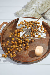 29” Crabapple Spray Butternut Autumn to Christmas Decorative Stem