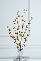 30 Inch Butternut Pomegranate Christmas Spray (Weather Resistant) – Rustic Elegance for Your Holiday Décor