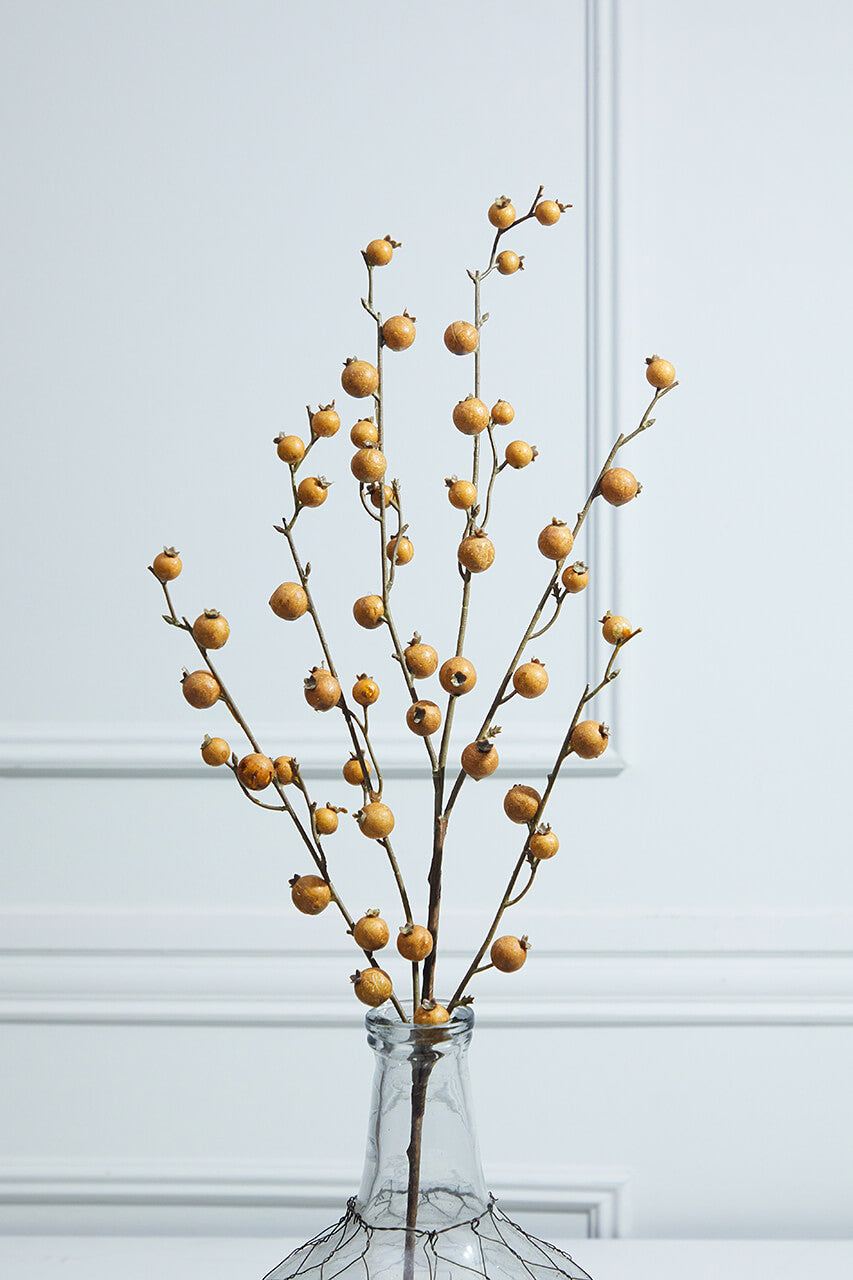 30” Butternut Pomegranate Christmas Spray (Weather Resistant)