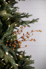 30 Inch Butternut Pomegranate Christmas Spray (Weather Resistant) – Rustic Elegance for Your Holiday Décor