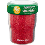 Wilton Red, Green and White Christmas Sanding Sugar 3-Cell Sprinkle Mix, 9.7 oz.