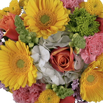 Tanned Skin Flower Bouquet Fresh Mixed Arrangement