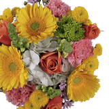 Tanned Skin Flower Bouquet Fresh Mixed Arrangement