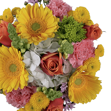 Tanned Skin Flower Bouquet Fresh Mixed Arrangement