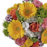 Tanned Skin Flower Bouquet Fresh Mixed Arrangement