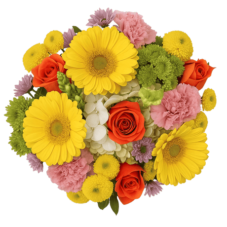 Tanned Skin Flower Bouquet Fresh Mixed Arrangement