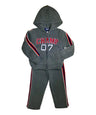 Boy Champ 07 Fleece Tracksuit - Black, Dark Grey, Navy, Sporty Graphic (1 Set)