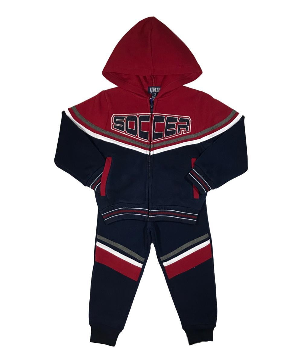 Soccer Tracksuit Fleece Fabric - D Grey, Navy, Black, Sporty Graphic (1 Set)