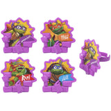 Teenage Mutant Ninja Turtles Turtle Power Rings for Cupcakes and Cakes, 72 Pack