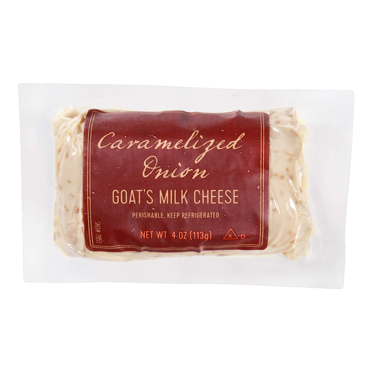 Caramelized Onion Goat Milk Cheese Sweet Savory Goat Cheese Log for Cheese Boards and Spreads