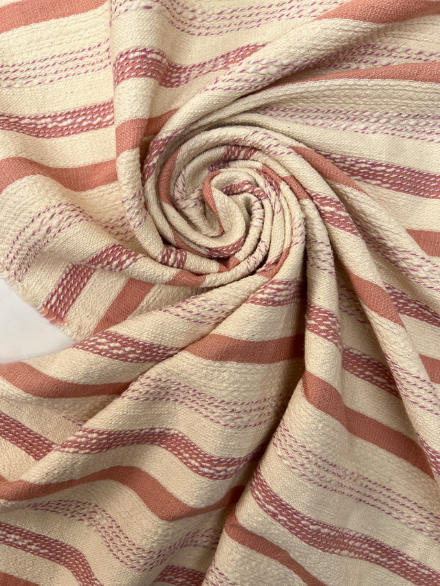Cotton Flammé Striped Fabric