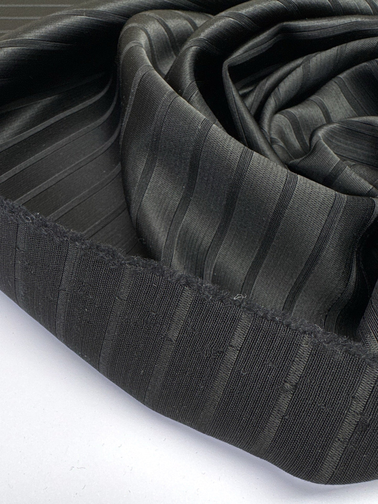 Black Jacquard Wool Fabric TR-758