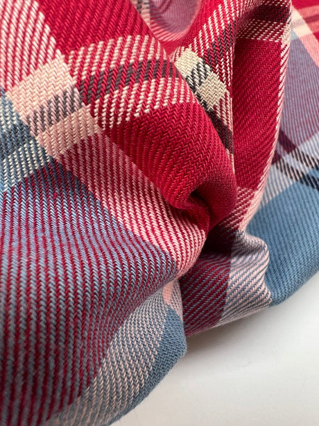 Cotton Tweed Striped Checked Multicolour