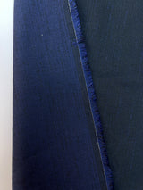 Viscose Cotton Fabric Blue Black Abstract Print