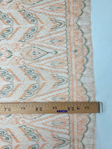 Viscose Lace Geometric Beige Blue Orange