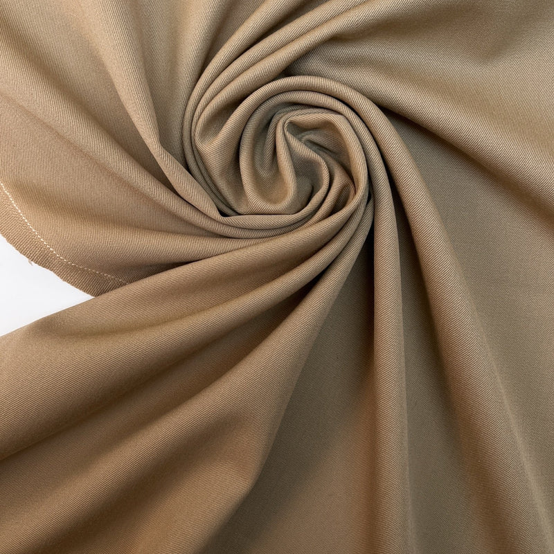 Italian Wool Twill Suit Fabric Beige