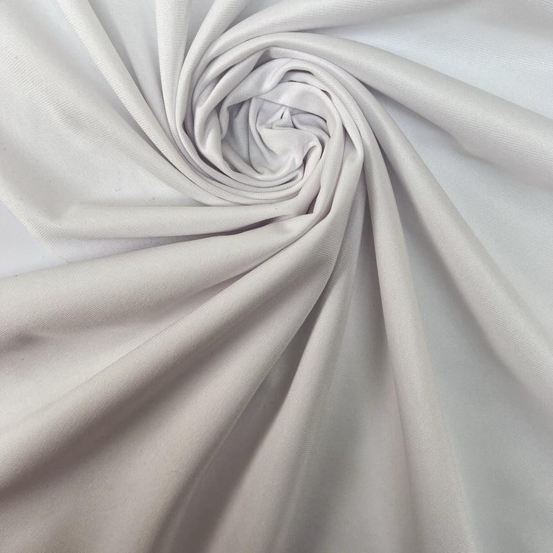 White Polyester Knitted Fabric